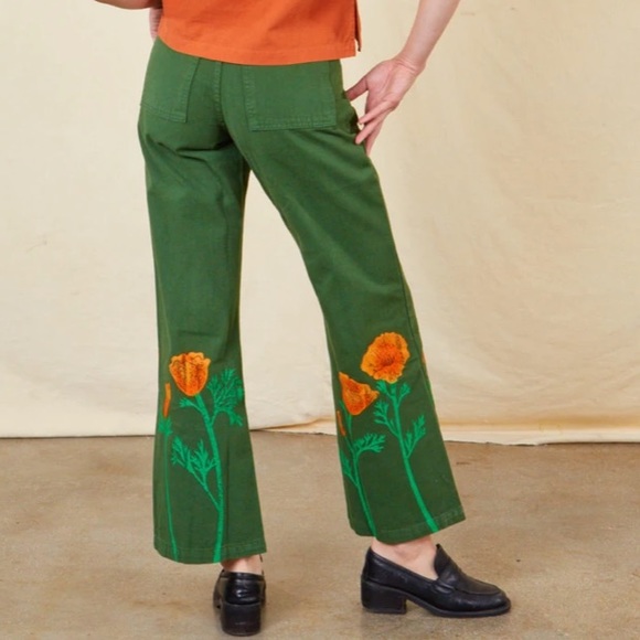 Big Bud California Poppy Western Pants - Picture 2 of 3